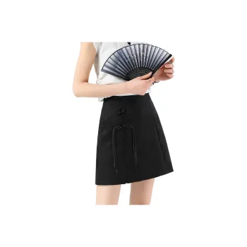 TERRE BLEUE Casual Short Skirts Women's Black