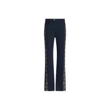 ETRO Floral stripes Straight leg Jeans