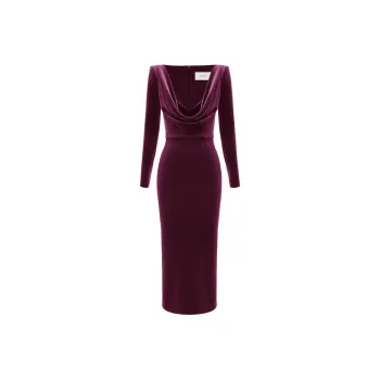 Alex Perry Long Sleeved Dresses Women's Purple