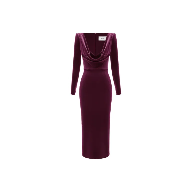 Alex Perry Long Sleeved Dresses Women's Purple-0