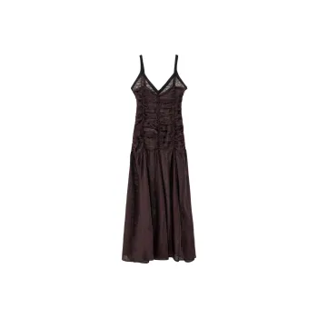 ZARA Slip Dresses Women's Dark Purple