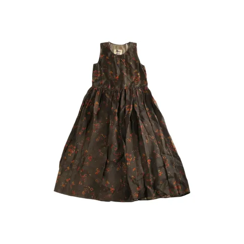 UMA WANG Floral Printed Sleeveless Midi Dress