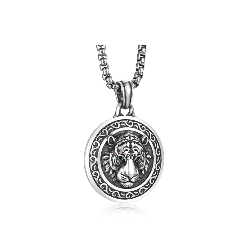 IDEAGEMER 925 Sterling Silver Necklaces Men's-3