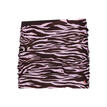 The Attico Zebra Printed High Waist Midi Skirt