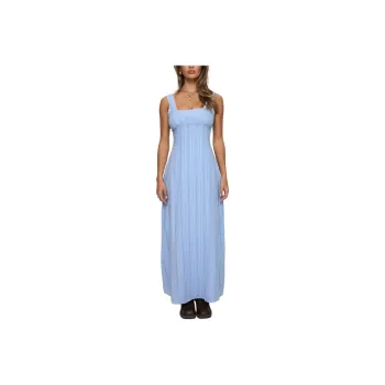PRINCESS POLLY Dasha Maxi Dress Slip Dresses Women's Blue/Blue