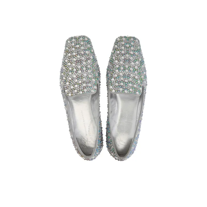 Giuseppe Zanotti/GZ Lumineu Casual Single Shoes Women's Silver-2