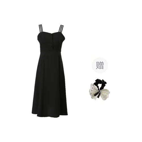 PAVEA Slip Leatheres Women's Black+Hair Tie Comes With