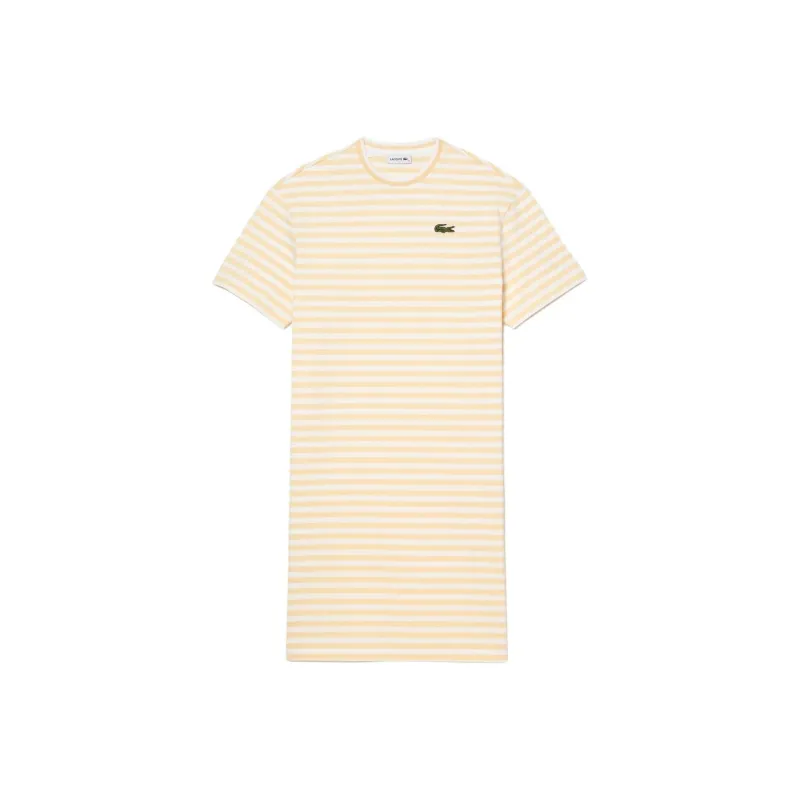 LACOSTE Short-Sleeved Dresses Women's Yellow-0