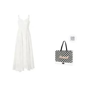 STARFEI Slip Dresses Women's Ivory