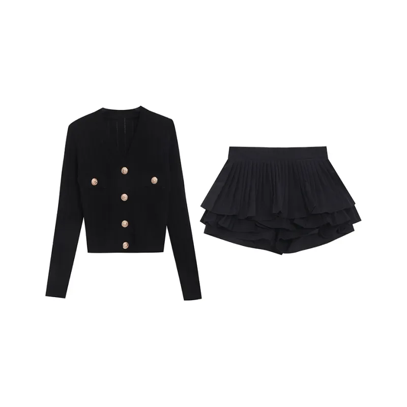 WOWI Two Piece Skirt Sets Women's-0