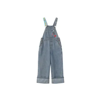 Wiggle Wiggle Color Block Straight Fit Wide Leg Pants, Dopamine Dressing Overalls Women's
