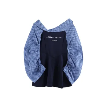 HAPG Long Sleeved Dresses Women's Blue