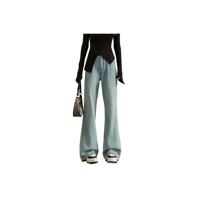 SMEN Jeans Women's Denim Blue-0