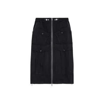 DIESEL Casual Long Skirts Women's Black