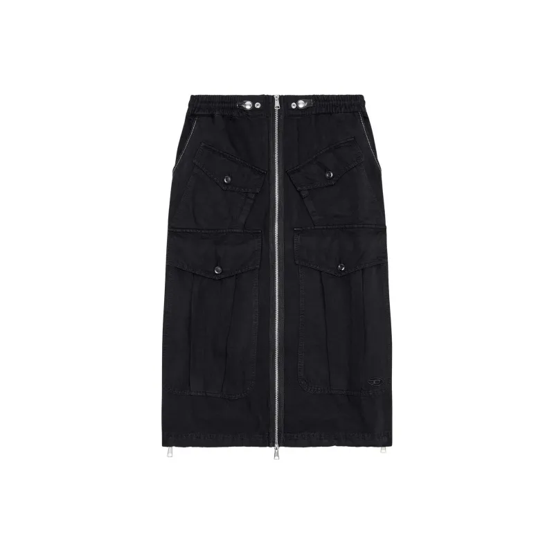DIESEL Casual Long Skirts Women's Black-0