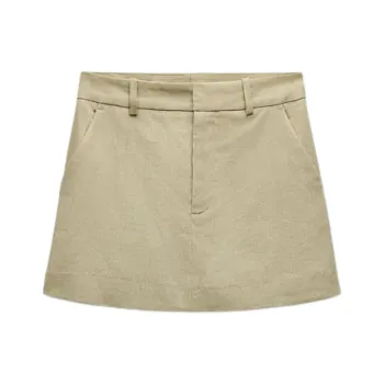 ZARA Casual Short Skirts Women's Green