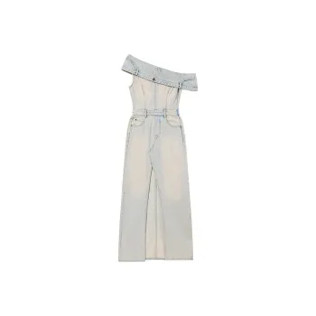 Miss Sixty Sleeveless Dress Women's Light Blue