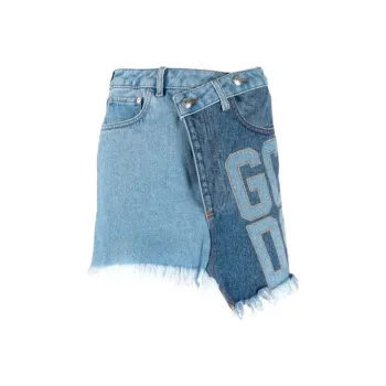 GCDS Denim Short Skirts Women's Blue