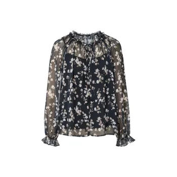 Hopeshow Casual Suit Women's Black With Floral