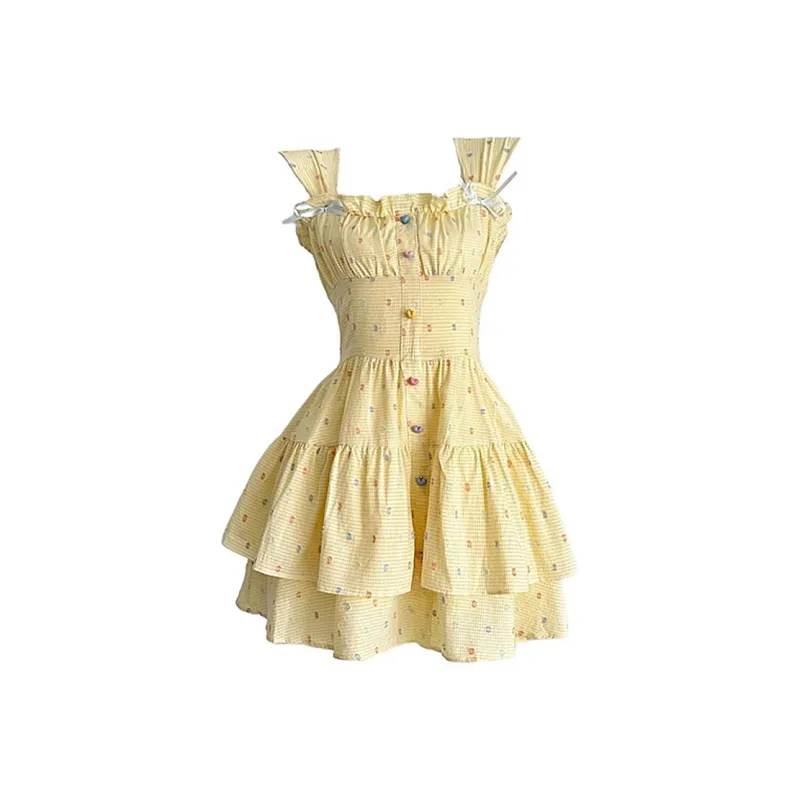 Incolore Sleeveless Dress Women's Yellow-0