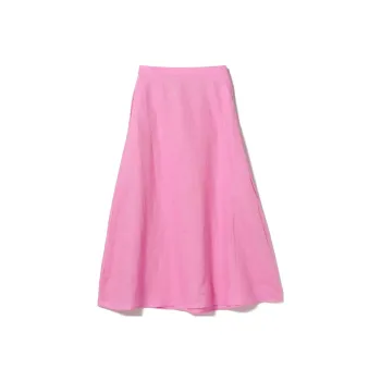 Beams Casual Long Skirts Women's Pink