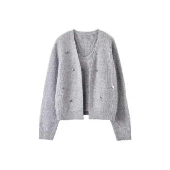 XIANGYING Casual Suit Women's Gray