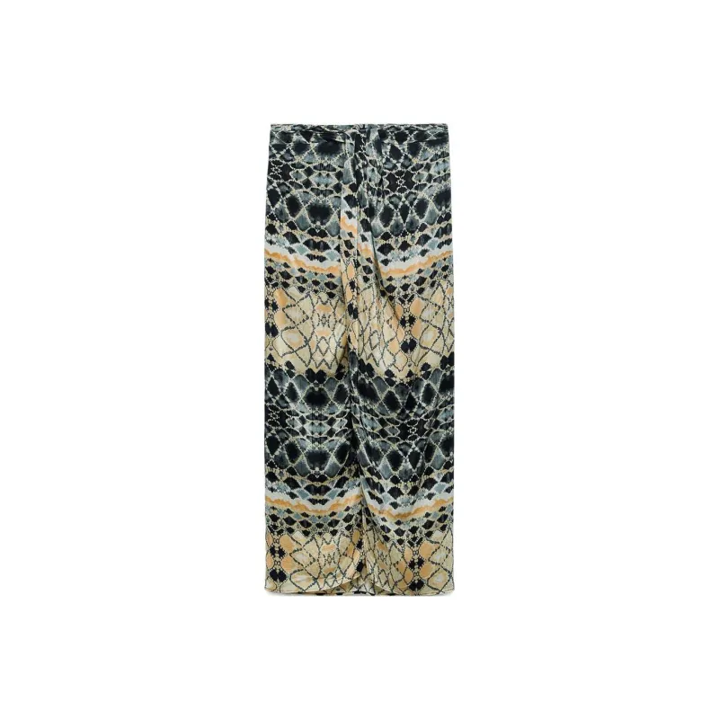 ZARA Casual Long Skirts Women's Multicolor-0