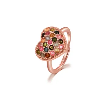 MINGTAIZHUBAO Natural Tourmaline Rings Unisex
