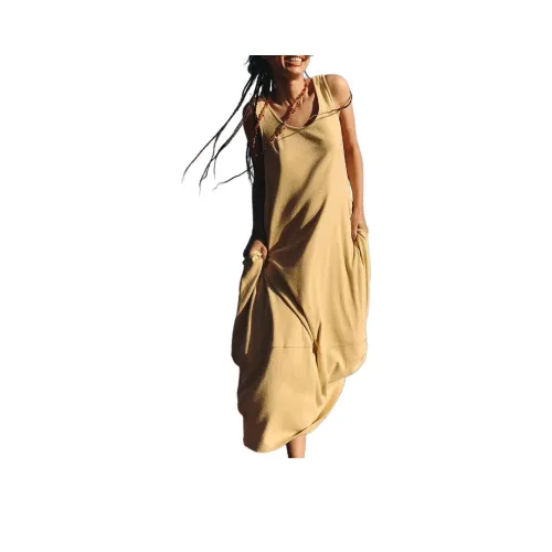 FREE PEOPLE Perth Barrel Tee Midi Sleeveless Dress Women's Jojoba Oil