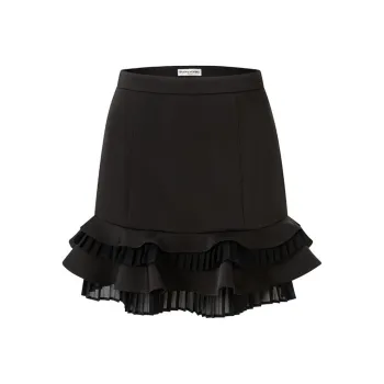 DIANA VEVINA Casual Short Skirts Women's Black
