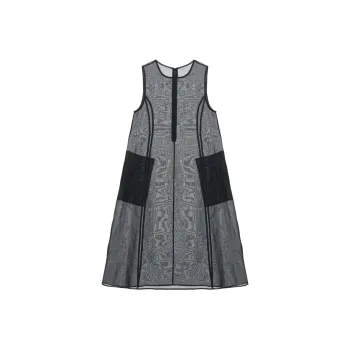 AMOMENTO Sheer Dress