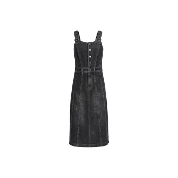 ONLY Slip Dresses Women's Dark Denim Gray