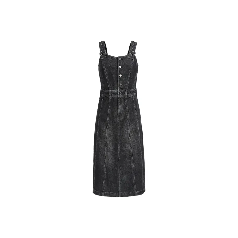 ONLY Slip Dresses Women's Dark Denim Gray-0