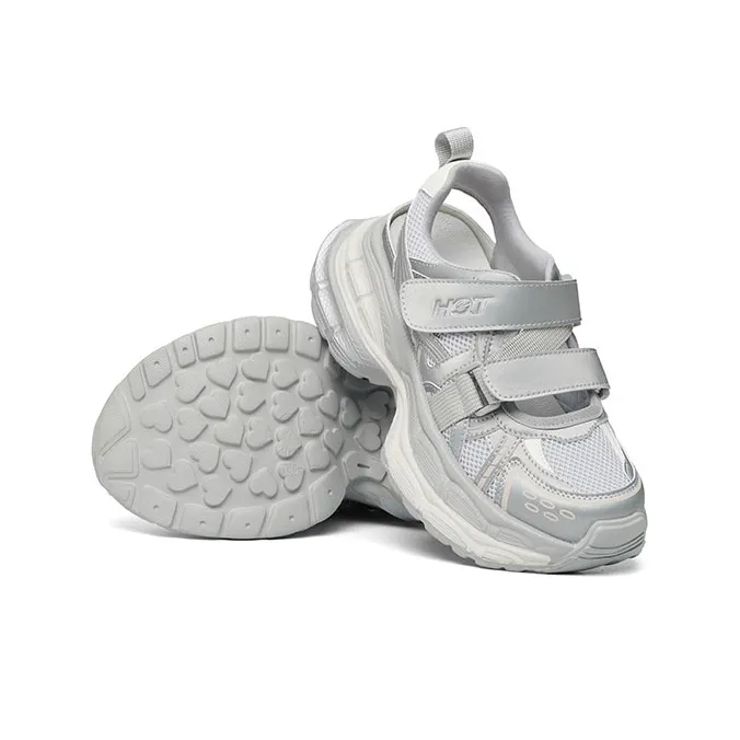 RED DRAGONFLY Slip Resistant, Abrasion Resistant, Height Increasing, Breathable Low Top Chunky Sneakers Women's-10