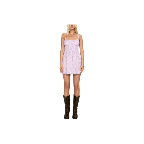 PRINCESS POLLY WYSTERIA MINI DRESS Slip Dress Women's Purple Multi/Purple Multicolor