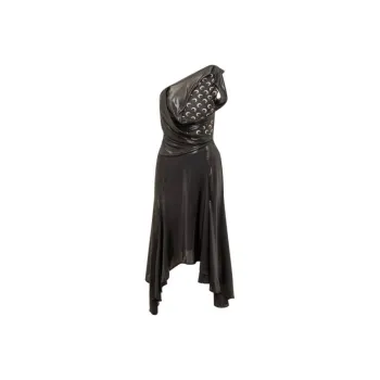Marine Serre Moon Printed Draped Dress