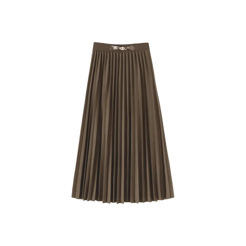 TOUCH Casual Long Skirts Women's Black-2