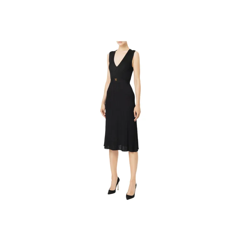 Elisabetta Franchi Sleeveless Dress Women's Black-0