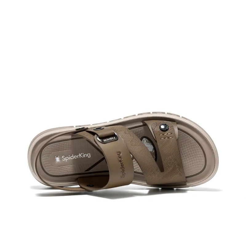 Spider King Beach Sandals Men's Khaki-2
