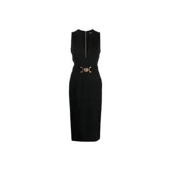 VERSACE Short Sleeved Midi Dress
