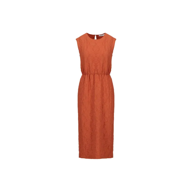 HARRIS WHARF LONDON Crinkled Gathered Midi Dress-0