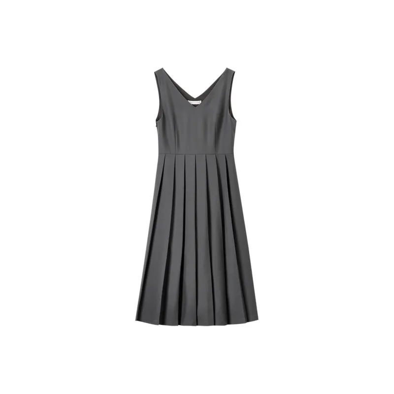 SENTUBILA Sleeveless Dress Women's Dark Gray-0