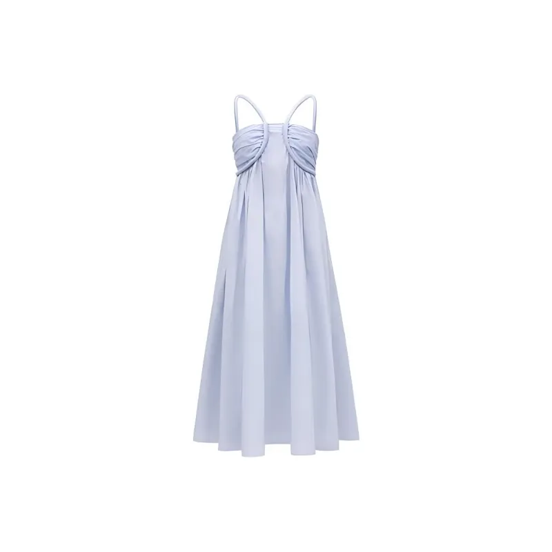 VIKTORIACHAN Slip Dresses Women's Blue-0