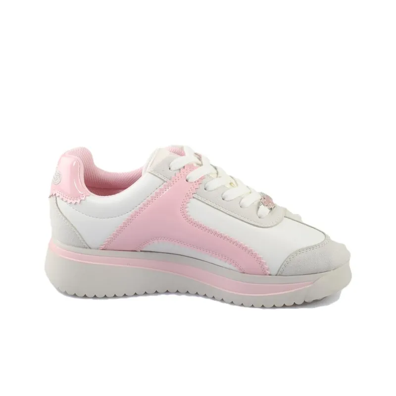 Buffalo Low Top Casual Shoes Unisex Pink White-1