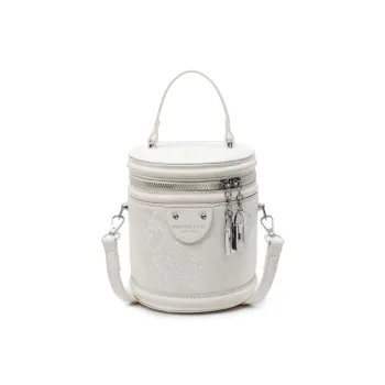 TOUTSEUL YOLO PU Bucket Bag, Shoulder Bag, Crossbody Bag, Handbag Women's Ecru/Silver/Black/Pink