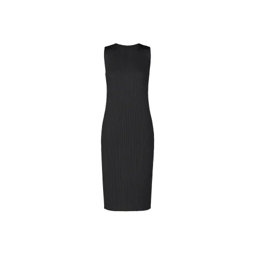 PLEATS PLEASE ISSEY MIYAKE SS24 Sleeveless Dress Women's Black
