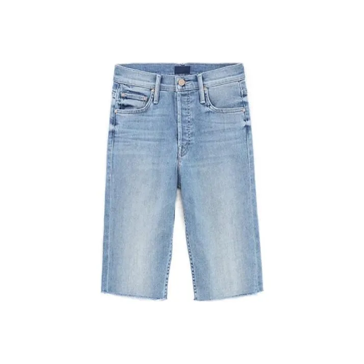 MOTHER Denim Shorts Women's Light Blue-0