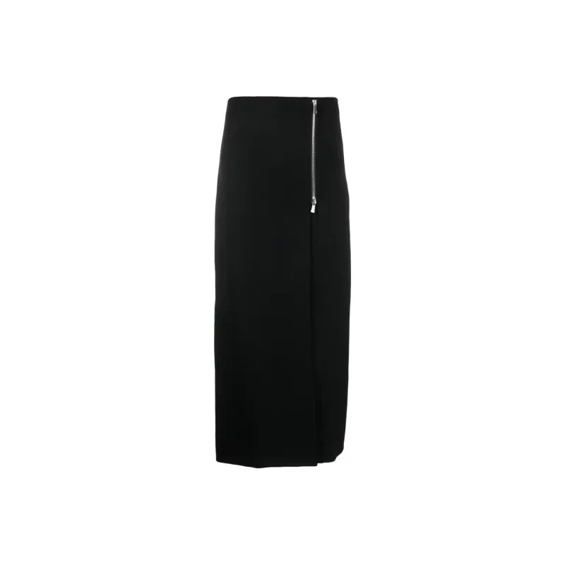 PAROSH Casual Long Skirt Women's Black-0