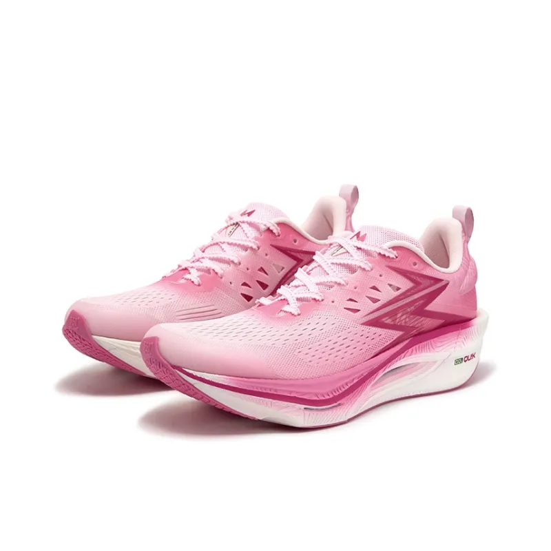 361° Flame 3 ET Cushioning Abrasion Resistant Breathable Slip Resistant Low Top Running Shoes Unisex Bubble Gum Pink-2