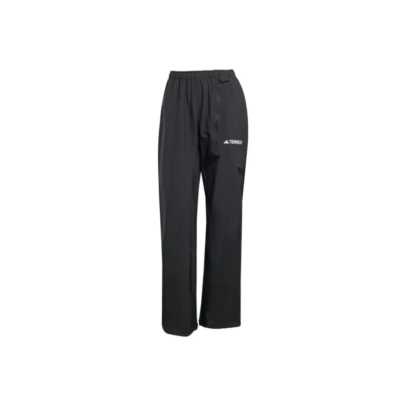 Adidas Terre MULTI TWO LAYER RAIN JOGGERS CLIMAPROOF Windbreaker Pants Women's Black-0